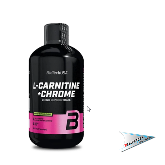 Biotech-LIQUID L-CARNITINE + CHROME (Gusto: Arancia - Conf. 500 ml)     